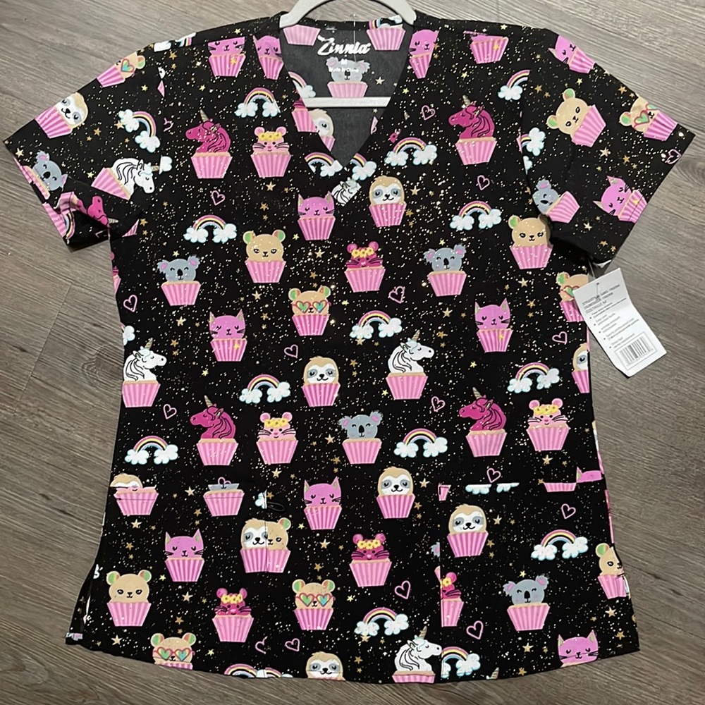 Scrub Top Women Medium